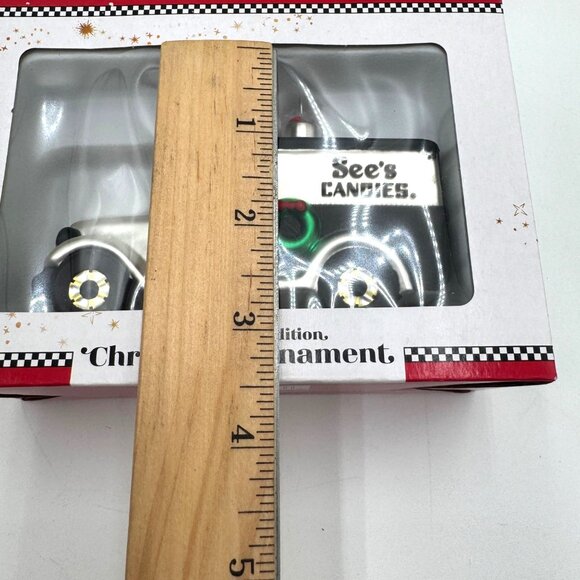 Sees Candy Delivery Truck Ornament Glass Limited Edition 2022 Christmas - Picture 8 of 8